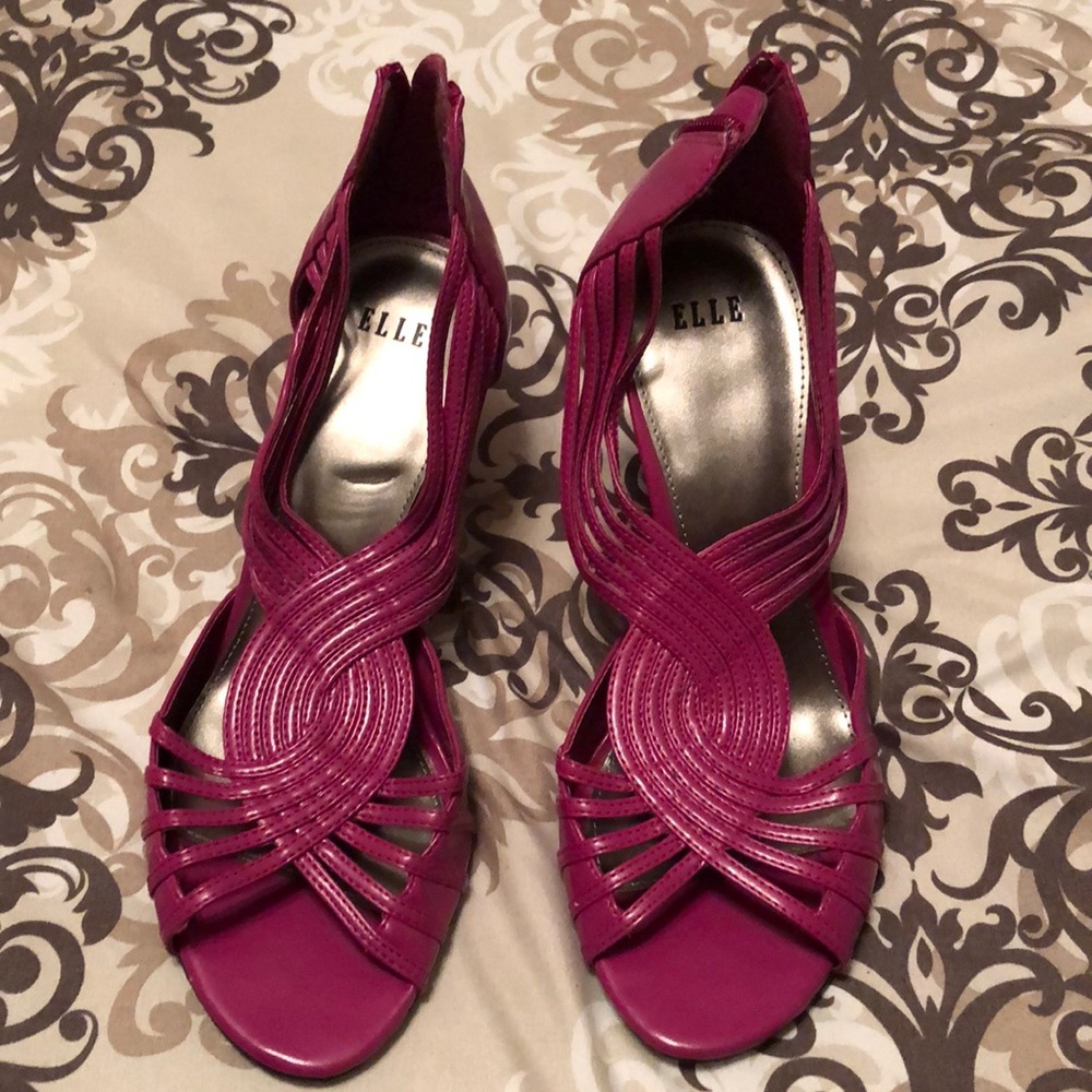 Fuschia heels